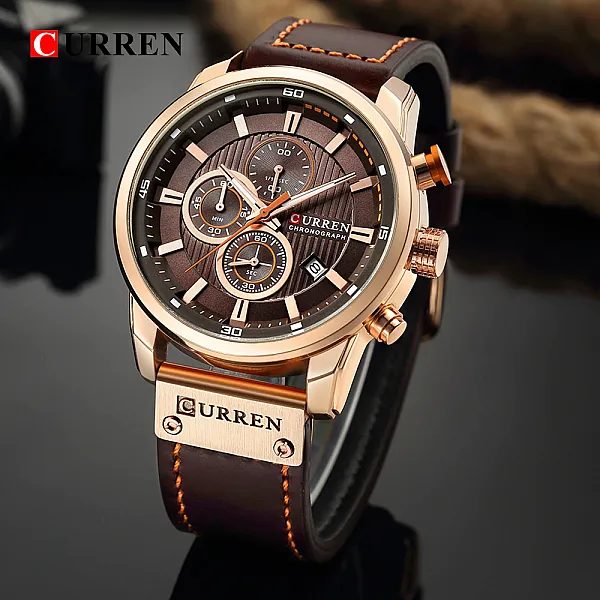  CURREN Fashion Date Quartz Men Watches, a Top Brand Luxury Male Clock with Chronograph, Sporty Men's Wrist Watch Hodinky, Relogio Masculino