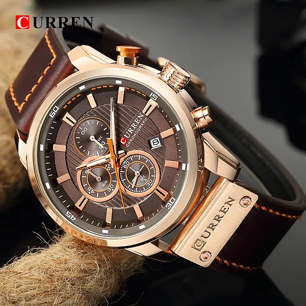  CURREN Fashion Date Quartz Men Watches, a Top Brand Luxury Male Clock with Chronograph, Sporty Men's Wrist Watch Hodinky, Relogio Masculino