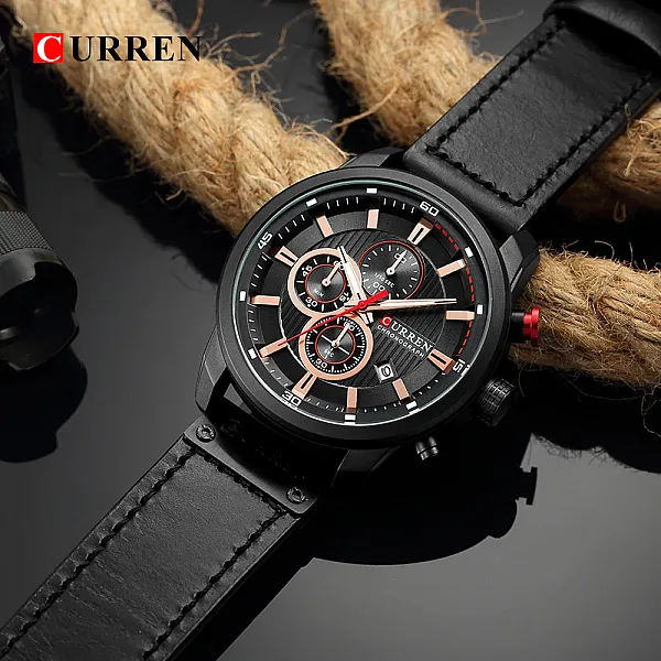  CURREN Fashion Date Quartz Men Watches, a Top Brand Luxury Male Clock with Chronograph, Sporty Men's Wrist Watch Hodinky, Relogio Masculino
