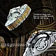 Forsining Automatic Tourbillon Watch for Men Mechanical Skeleton Mens Watches Top Brand Luxury Engraved Vintage Moon Phase Steel