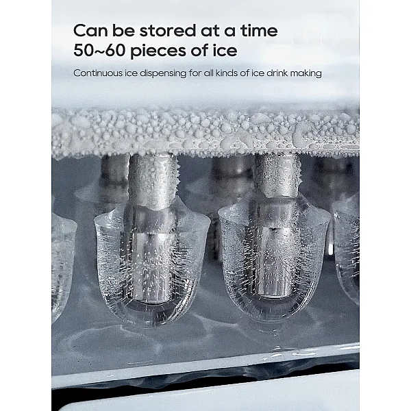 HiBREW Ice Maker Machine Automatic Home Ice Maker Self-Cleaning for Kitchen Office Bar Party 60Hz & 50Hz