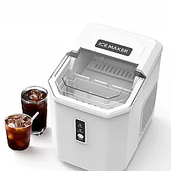 HiBREW Ice Maker Machine Automatic Home Ice Maker Self-Cleaning for Kitchen Office Bar Party 60Hz & 50Hz