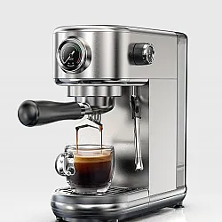 HiBREW 20Bar Semi-Automatic Espresso Machine, Temperature-Adjustable Cold/Hot Brewing, Slim Design for Cappuccino Making (Model H10B)