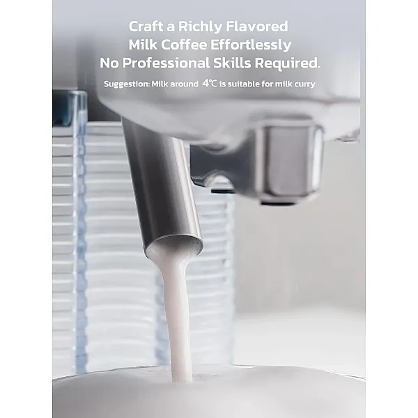 HiBREW 3 in 1 Semi Automatic Espresso Cappuccino Latte Coffee Machine Automatic Milk Froth Ground Coffee Stainless Steels H13A