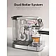 HiBREW 3 in 1 Semi Automatic Espresso Cappuccino Latte Coffee Machine Automatic Milk Froth Ground Coffee Stainless Steels H13A