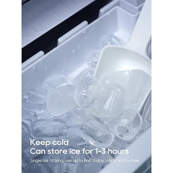 HiBREW Ice Maker Machine Automatic Home Ice Maker Self-Cleaning for Kitchen Office Bar Party 60Hz & 50Hz