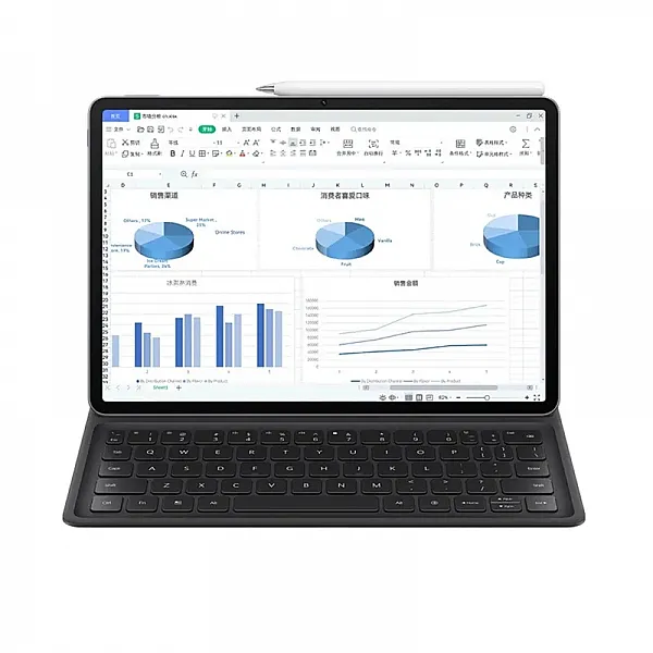 كيبورد مغناطيسي ذكي بتقنية لاسلكية لجهاز هواوي MatePad 11.5S من هواوي ( حروف أنجليزية فقط )
