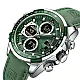 NAVIFORCE Men's Casual Watch with Leather Strap, Digital Numbers with Gregorian Calendar, Genuine 