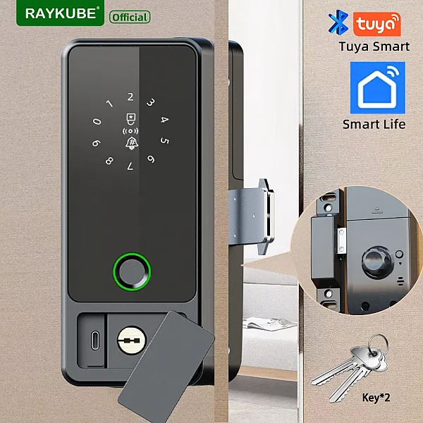 RAYKUBE G18 Smart Door Lock - Fingerprint & App Control