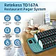 Retekess TD167A Wireless Restaurant Pager System with Buzzer and Vibration, With 20 Pagers Ideal for Food Trucks, Coffee Shops, and Hotels