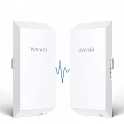 Tenda O1 Outdoor Access Point, 300Mbps Long Range Smart Router, 2.4GHz, 8dBi Wireless Bridge, Waterproof with PoE Support ( EU Plug )