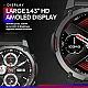 ساعة ذكية بحجم 1.43'', شاشة اومليد, تقنية صوت Hi-Fi, استقبال مكالمات من Zeblaze Vibe 7 Pro