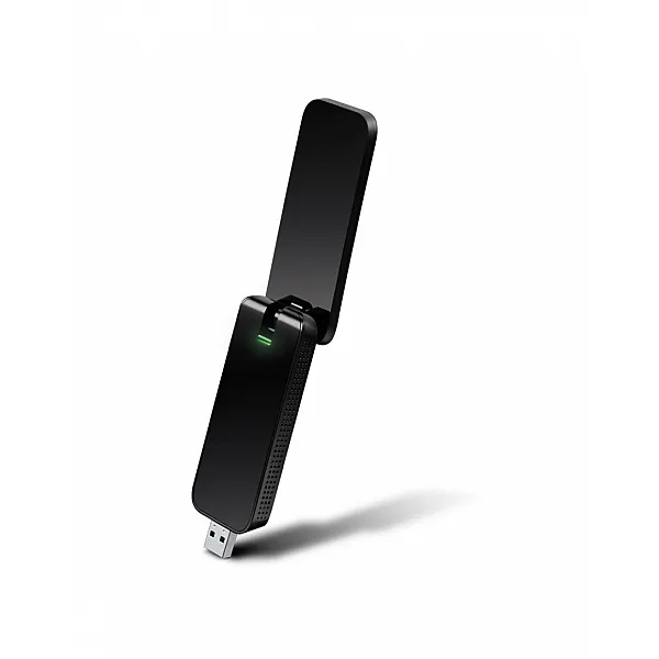 محول شبكة  WiFi USB 3.0 بسعة 1300 ميجا بت في الثانية | شبكة لاسلكية مزدوجة النطاق MU-MIMO دونغل مع هوائي مكسب مرتفع قابل للطي لجهاز الكمبيوتر | يعمل مع Windows و Mac OS (آرتشر T4U V3 من تي بي لينك