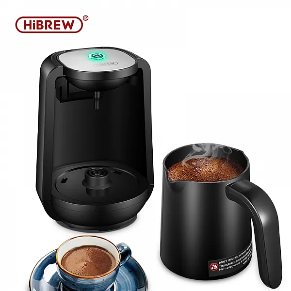 HiBREW Electric Automatic Turkish Coffee Maker, AC 220~240V, Black