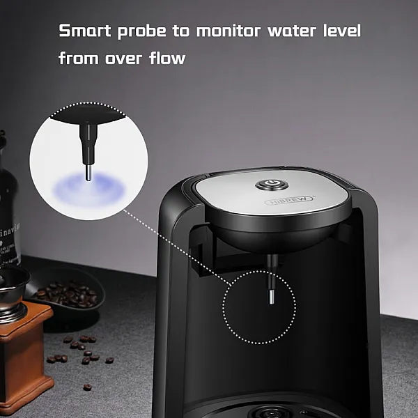 HiBREW Electric Automatic Turkish Coffee Maker, AC 220~240V, Black
