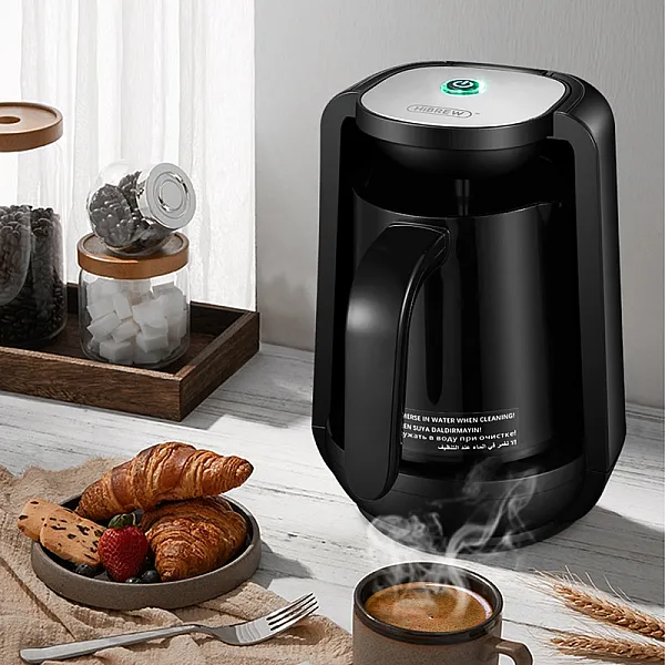 HiBREW Electric Automatic Turkish Coffee Maker, AC 220~240V, Black