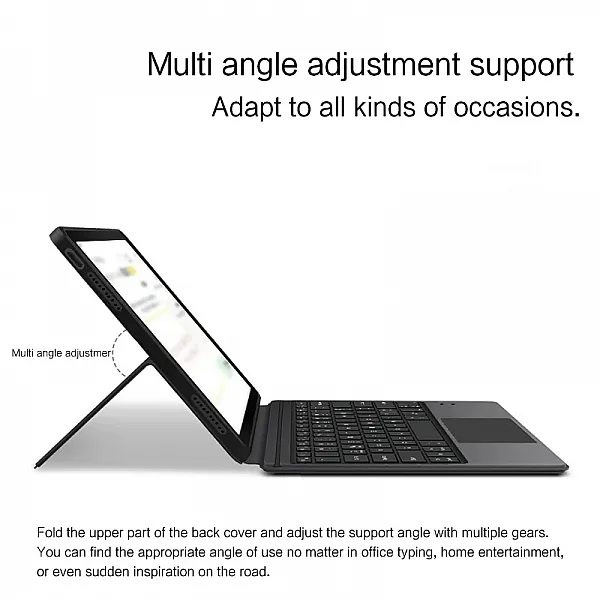 كيبورد بلوتوث مع حامي لتابلت هواوي ميت باد اير "11.5 انش HUAWEI MatePad Air موديل 2023 حروف عربي/انجليزي