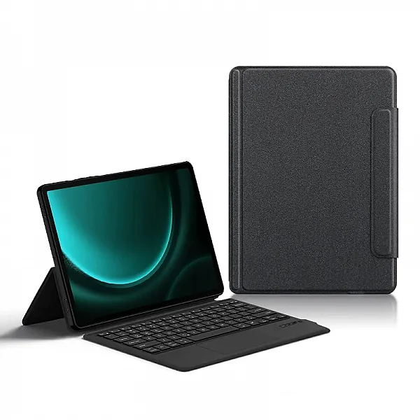 Case Cover For Samsung Galaxy Tab S9 FE+ 12.4" 2023 S9 FE Plus Tablet Wireless Keyboard TouchPad Protective Cases Stand Shell