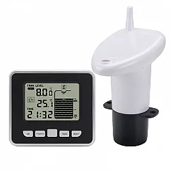 Ultrasonic Water Tank Level Meter with Temperature Measurement, Provides Accurate Water Level Indicator for External Fiber Tanks Only (Not Compatible with Underground Tanks)