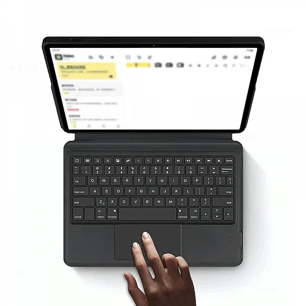 كيبورد بلوتوث مع حامي لتابلت هواوي ميت باد اير "11.5 انش HUAWEI MatePad Air موديل 2023 حروف عربي/انجليزي