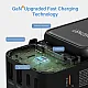 فيش جداري عالمي للسفر يدعم مختلف انواع الافياش GaN III شحن سريع بقوة 65 واط مع منفذين USB و3 USB-C متوافق مع اجهزة الايفون والسامسونج والابتوب EU AU US UK 