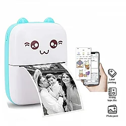 Portable Thermal Printer MINI Wirelessly BT 203dpi Photo Label Memo Wrong Question Printing With USB Cable Imprimante Portable