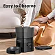 ROJECO Automatic Pet Feeder Button Version, Auto Cat Food Dispenser, Accessories Smart Control Pet Feeder for Cats, Dogs, Dry Food