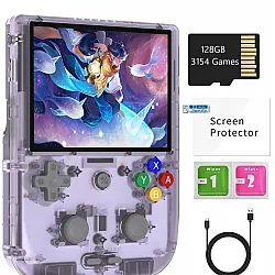 جهاز ألعاب محمول ANBERNIC RG405V بشاشة لمس IPS مقاس 4 بوصات، يعمل بنظام أندرويد 12، مع معالج Unisoc Tiger T618 بتقنية 64 بت، وبطارية بسعة 5500 مللي أمبير في الساعة، مع تحديثات OTA.