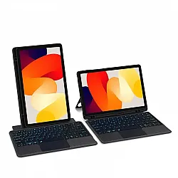 كيبورد مع حامي تابلت قابل للفصل لـ شاومي ريدمي باد اس اي بحجم "11 | XIAOMI Redmi Pad SE موديل 2023 حروف عربي / انجليزي