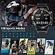 MELANDA Steel 1.39" Bluetooth Call Smartwatch Men's Sports Fitness Tracker Watches IP67 Waterproof Smartwatch for Android iOS K52