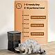 ROJECO Automatic Pet Feeder Button Version, Auto Cat Food Dispenser, Accessories Smart Control Pet Feeder for Cats, Dogs, Dry Food