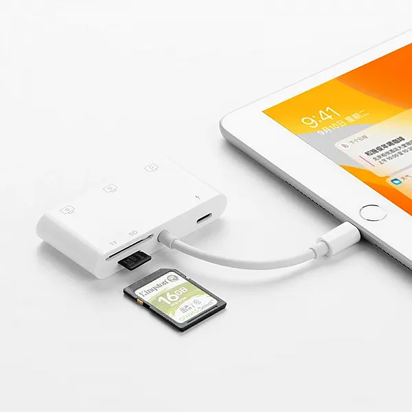 OTG USB Lightning Adapter for iPad - Supports iPad Air, Pro, Mini, and 10.2-inch Models