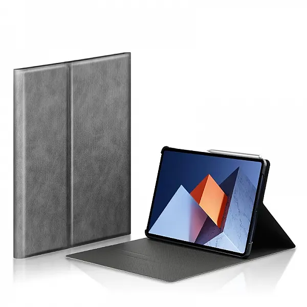 كفر حماية لجهاز Huawei MateBook E 2022 بحجم 12.6 بوصة مصنوع من الجلد الصناعي (PU Leather) بجودة عالية