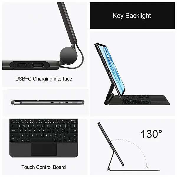 كيبورد لوحة مفاتيح ذكي لـ HUAWEI MateBook E GO 12.35" 2022 و 2023