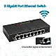 8-Port 1000Mbps Gigabit Network Switch, high performance, compatible with Category 5 and 6 cables