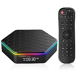 T95Z PLUS Android TV Box بنظام أندرويد 12 ودعم 6K وHDR10، إضاءة RGB وWiFi6 لمشاهدة وتفاعل استثنائي.