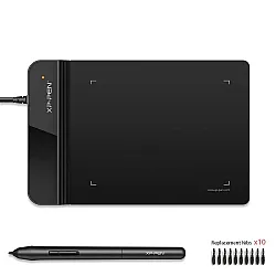 لوحة رسم جرافيك XPPen G430S مع قلم ضغط بدون بطارية بمستوى 8192 - 4x3 بوصة لنظامي Windows و Mac