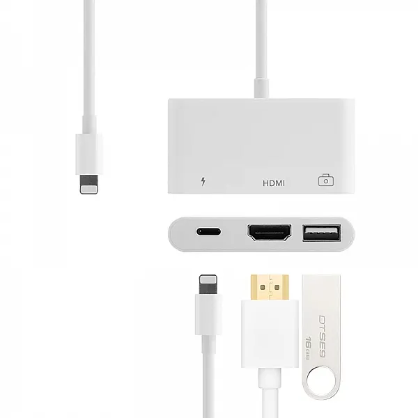 OTG USB Lightning Adapter for iPad - Supports iPad Air, Pro, Mini, and 10.2-inch Models