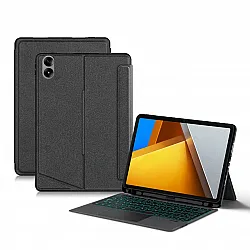 كيبورد ذكي ماجيك لجهاز XiaoMi POCO Pad 12.1 إنش 2024 مع حروف عربية وإنجليزية