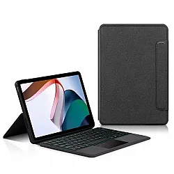 كيبورد مع غلاف لتابلت Xiaomi Redmi Pad بحجم "10.61 بوصة مع إضاءة خلفية ولوحة تحكم باللمس لموديل ( حروف عربي/انجليزي )