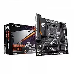 لوحة الام ( مذربورد ) من  جيجابايت B550M AORUS ELITE - Micro-ATX مقبس AM4 لمعالجات Ryzen 5000 و 4000 و 3000 